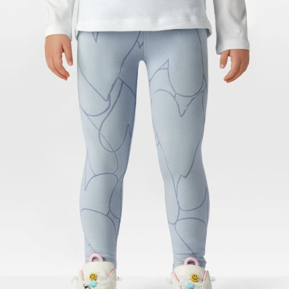 ⭐️⭐️ 5/$15 Carter's Light Blue Heart Patterned Kids Leggings